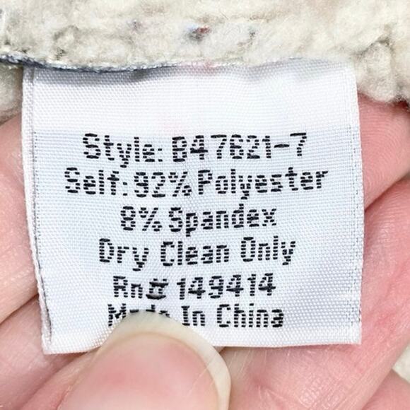 Johnny Was Anna Open Front Faux Fur Lined Jacket In Multi XS - Picture 6 of 6